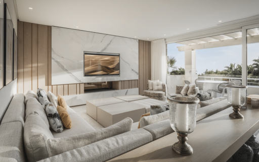 Elegant duplex penthouse situated in Marbellas golden Mile